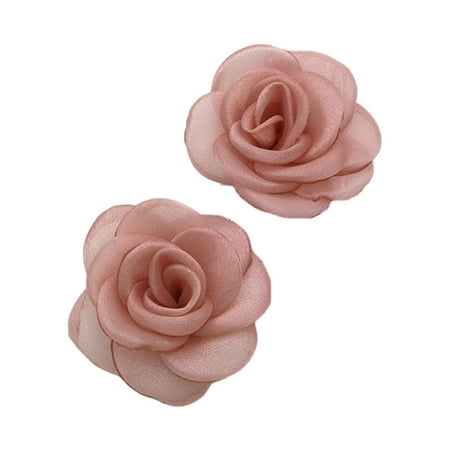 

XINYTEC 1 pair Rose Flower Shoes Charms Fashion Shoe Clips Flower Shoes Buckles Detachable Shoes Flowers for Shoes Decorations