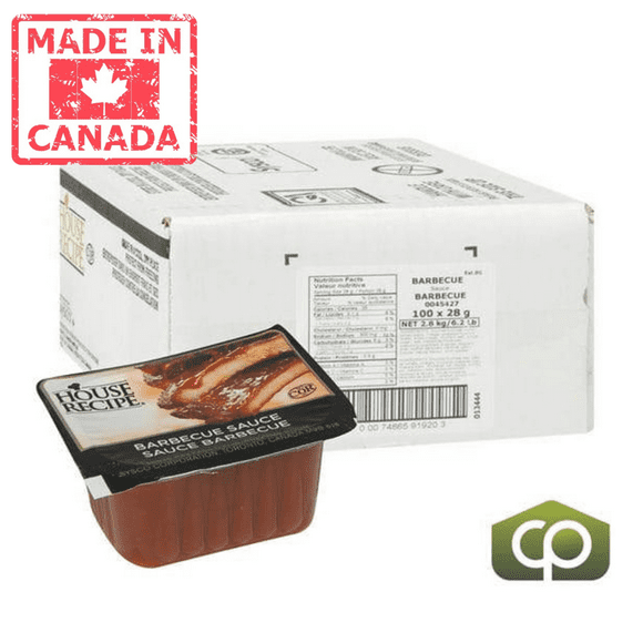 House Recipe Sauce BBQ Dip Cup 28gr (100/Case)-Canadian Made