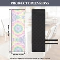 thumbnail image 4 of TSOVTHRID Colorful Tie Dye Print Quilted Dining Chair Covers, Stretch Removable Chair Cushion Slipcovers with Elastic Band, Seat Covers for Dining Room, Kitchen, Set of 1, 4 of 7