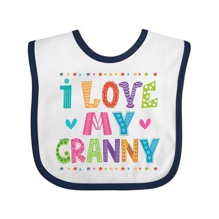 

Inktastic I Love My Granny Cute Granddaughter Gift Girls Baby Bib