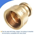 thumbnail image 5 of Adaptador de conector de acoplamiento de rosca hembra de latón Uxcell G1 x G1/2, 5 of 5
