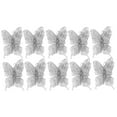 thumbnail image 4 of Raindrops  10 PCS Butterfly Ornament Hanging Christmas Baubles Decoration Silver, 4 of 8