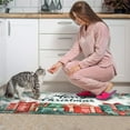 thumbnail image 4 of Christmas Kitchen Rug Set of 2 Absobent Kitchen Mats for Floor,Merry Christmas Happy New Year Gift Kitchen Runner for Bathroom,Room Bedroom (47x17+30x17in), 4 of 7