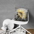 thumbnail image 6 of Sunflower Yellow and Gray Throw Pillow Covers 20"x20", Set Of 2, Linen Study Sofa Cushion Cover Indoor Living Room Home Decor, 6 of 7