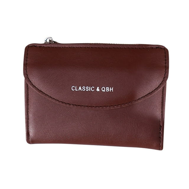 Women's Wallet, Double-Layer Zipper Card Holder, Small Accordion Multi-Card Slot Coin Purse