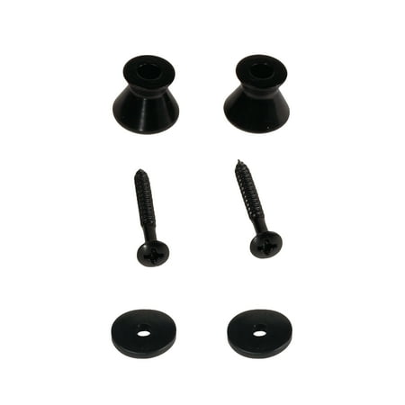 Epiphone Electric Guitar Straps - Seismic Audio 2 Pack of Black Guitar Strap Buttons for electric guitars - Universal fit Black - SAGA61-2Pack