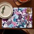 thumbnail image 5 of Pioneer Flower Floral Print Pattern Summer Placemats Table Placemats Set Of 4-Linen Kitchen Washable Placemats Table Mats 12x18 Inch Non-Slip Heat Resistant, 5 of 5