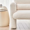 thumbnail image 5 of Accent Arm Chair Lamb Fleece Fabric Sofa Modern Single Sofa with Support Pillow Tool-Free Assembly 1-Piece - Beige, 5 of 5