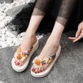 thumbnail image 5 of RotHome Women's Platform Sandals Floral Flip Flops Thick Sole Wedge Thong Sandals Comfortable Summer Beach Shoes for Women Casual Wear, 5 of 8