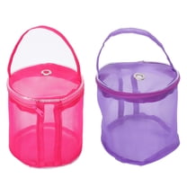 VERDANVERSE 2Pcs Yarn Carrier Mesh Woolen for Knitting Tools and Yarn Storage in Purple Rosy
