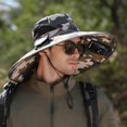 thumbnail image 2 of CHENge Dual Fan Solar Cooling Sun Hat, Camo Rechargeable Bucket Hat with Wide Brim for All-Day Outdoor Comfort, 2 of 5