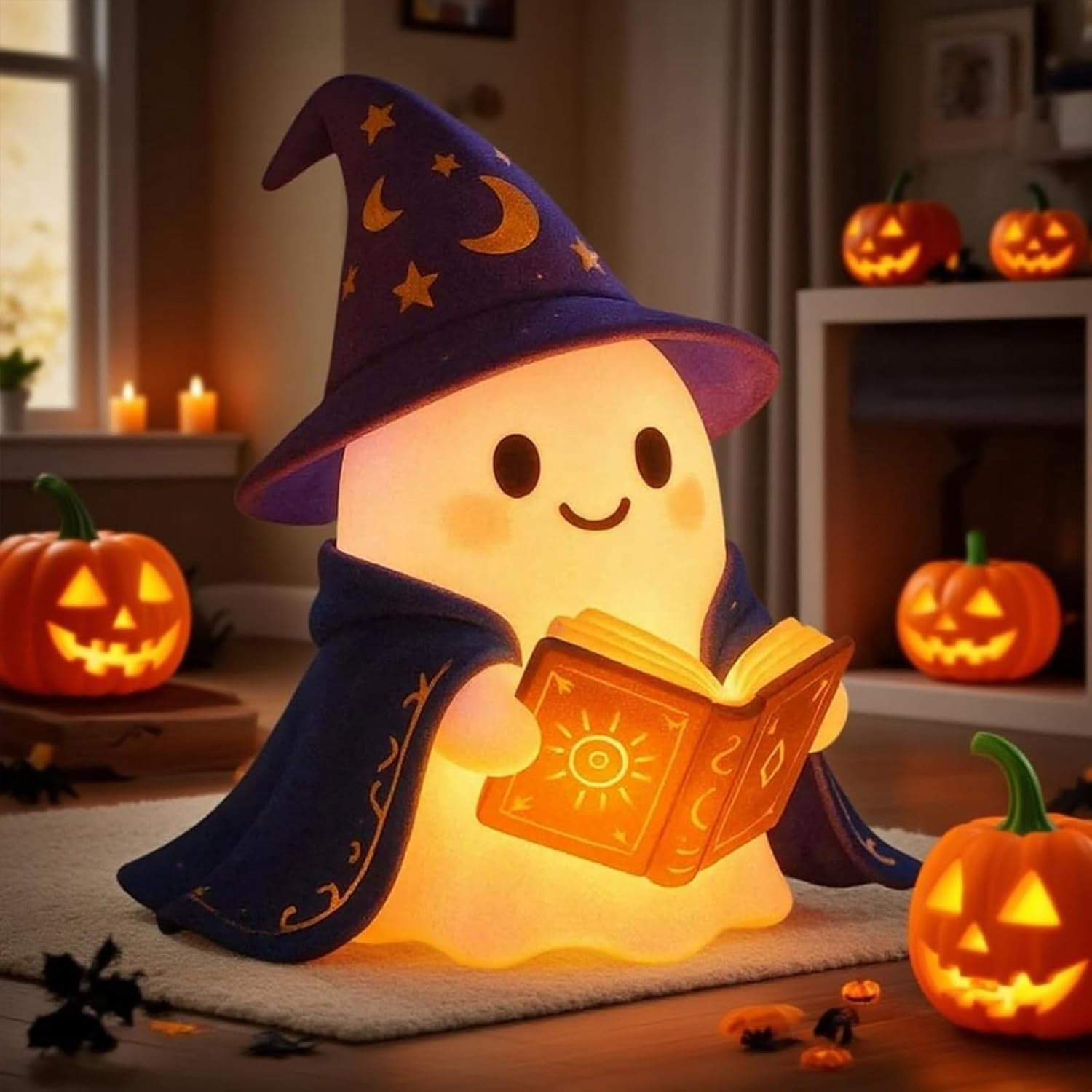 YZEGDCH Halloween Lights Halloween Cute Ghost Night Lights Halloween Kids-Touch LED,Dimmable,Nursery/Bedside/Bedroom Lights - Gift for Boys&Girls&Baby&Toddler