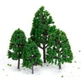 thumbnail image 4 of 12x Modelo Árboles de Plástico Verde, Trenes, Ferrocarril, Parque, Jardín, Paisaje,Bricolaje, Escala 1/50 Macarena Árbol de paisaje verde, 4 of 8