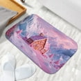 thumbnail image 6 of 1pc Candy House in Icy Mountains Absorbent Non-Slip Bathroom Thickened Flannel Rug Decor,Soft,Quick Drying,Suitable For Indoor/outdoor Use,Bathrooms,Bedrooms,Kitchens,Terrace,Laundry Rooms,16"x24", 6 of 9