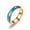 Rose Gold, variant on Stainless Steel Non-Tarnish Color Changing Mood Ring Temperature Women Men R47