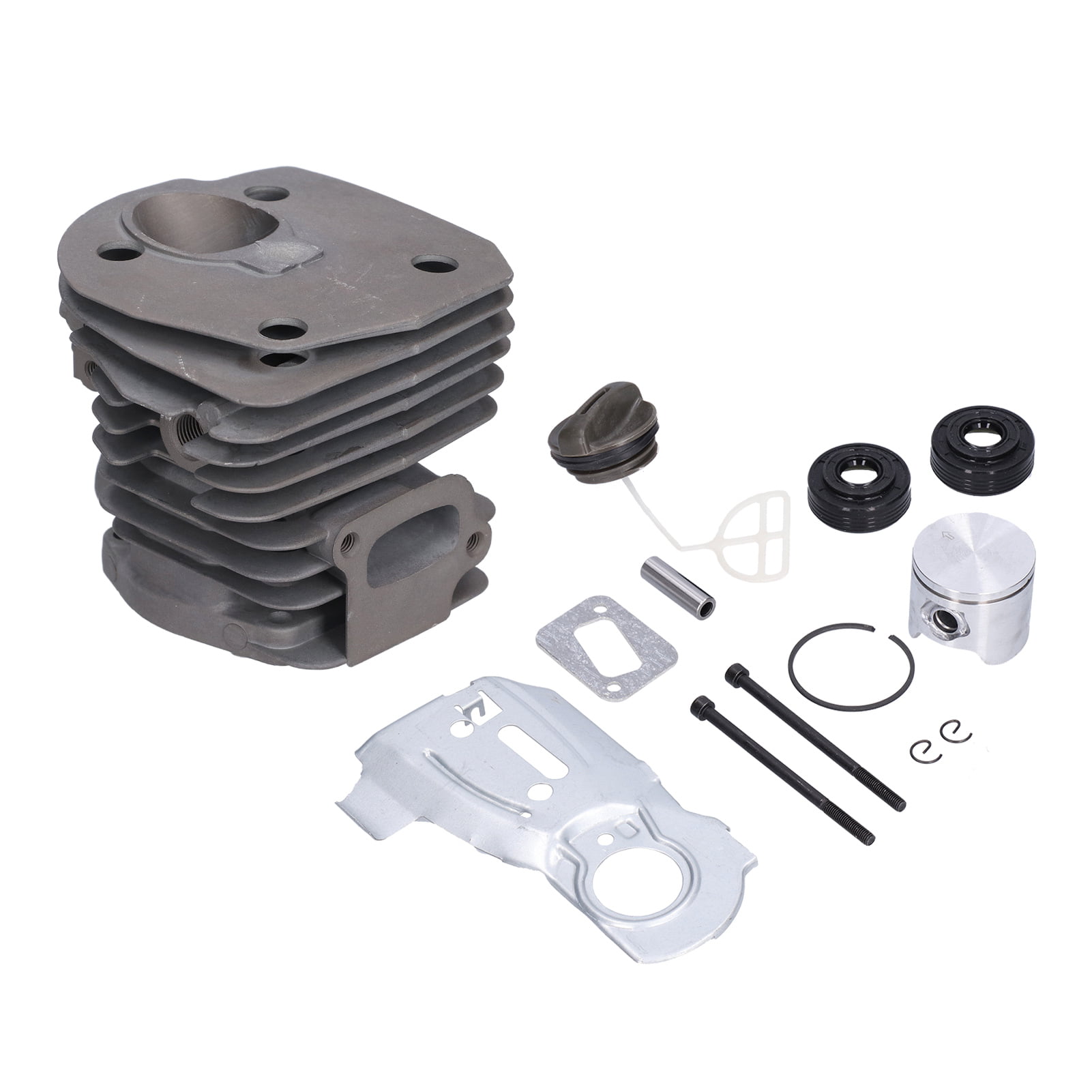 Zerodis 44mm Cylinder Piston Oil Top End Rebuild Kit 503869971 Replacement  For 340 345 350 Chain Saw,503932302