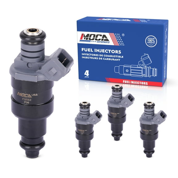 MOCA AUTOPARTS 4x Fuel Injectors FJ682 Fit for 1997-2002 Jeep TJ Wrangler 2.5L & 1996-2002 Dodge Dakota 2.5L & 1996-1999 Dodge Ram 1500 2500 3500 5.9L