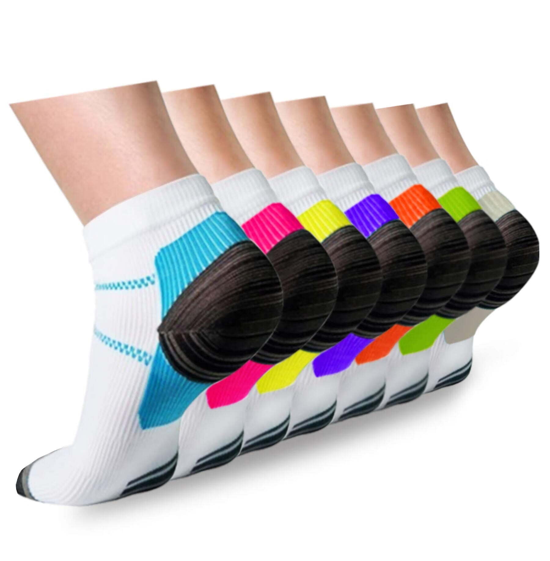 Compression Socks for Unisex Men and Women , Ankle Soft MoistureWicking Socks , Athletic
