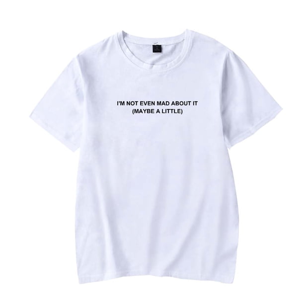 Freya Skye Not Even Mad About It Merch Camiseta Mujer Hombre Casual Cuello Redondo Manga Corta Camiseta de Moda