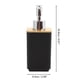 thumbnail image 4 of Conjunto de dispensador de jabón cuadrado único para baño y lavandería en negro, 4 of 6