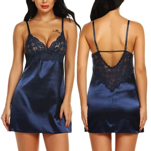 ITFABS Nuisette en Dentelle pour Femmes, Lingerie, Vêtements de Nuit pour Dames, Peignoir, Pyjama