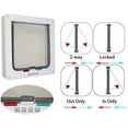 Indoor Cat Door 4Way Locking Pet Door for Cats and Small Dogs Indoor