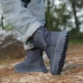 thumbnail image 6 of Kids Snow Boots Boys Girls Waterproof Thicken Warm Furry Lined Mid Calf Platform Winter Booties, 6 of 9