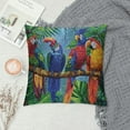 thumbnail image 2 of Orinice Birds, Branch, Jungle Graphic Decorative Cushion Throw Pillow Cover for Home Couch Living Room Bed Sofa 20x20in, 2 of 5
