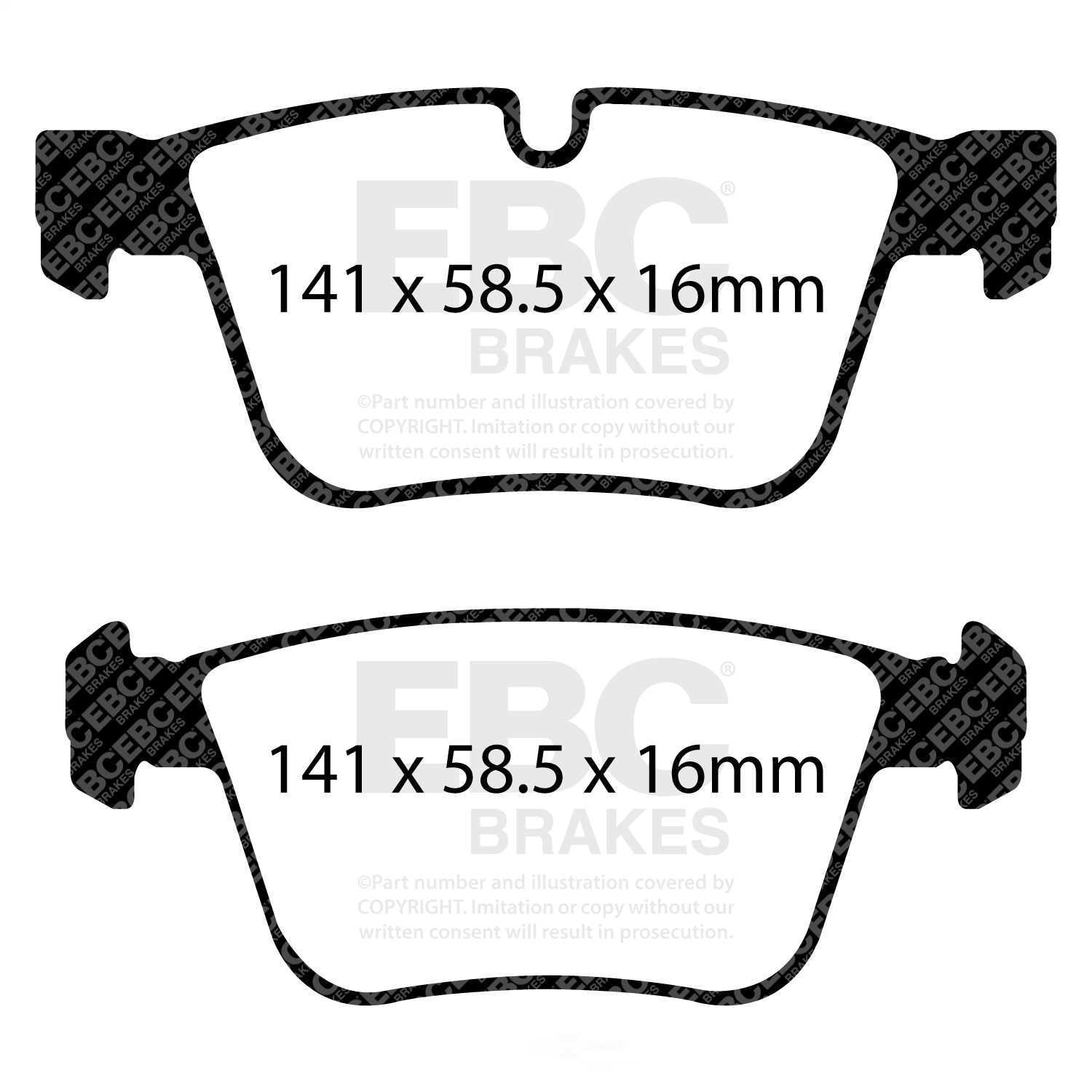 EBC Brakes Redstuff Premium Fast Street Pad For All Engine Sizes Fits select: 2006-2011 MERCEDES-BENZ ML, 2007-2008 MERCEDES-BENZ R