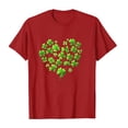 thumbnail image 5 of Womens St Patricks Day Tees Festival Printed Graphic Short Sleeve Crew Neck Casual Summer Tshirts Tops (M, Red), 5 of 5