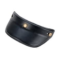 thumbnail image 4 of harayaa Classic Helmet Visor Sun Protection Brim 3 Snap PU Leather Universal Replacement Black, 4 of 8
