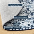thumbnail image 5 of TWINNIS Round Boho Rug for Living Room Persian Rug Vintage Round Area Carpet for Bedroom,Blue,5'x5', 5 of 7