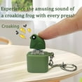 thumbnail image 2 of Croaking Frog Keychain, Frog Croaking Fidget Toy, Fun Rechargeable Keychain with Colorful Lights, Quacking Duck Novelty Sound Gadget, 2 of 8