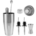 thumbnail image 3 of POINTERTECK Kit de Shaker à Cocktail 6 Pcs 750ML Mixology Kit de Barman Étanche Ensemble de Shaker à Bar Réutilisable avec Mesure Cuillère de Bar Mousseur de Bouteille de Liqueur pour Mélange de Boissons, 3 of 11