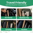 thumbnail image 3 of GENKENT Boar Bristle Bamboo Toothbrush, 4 Pack BPA-Free and Plastic-Free Firm Bristles Manual Toothbrush, Numbered Handles with Stand-Up Base Toothbrush for Adults, 3 of 7