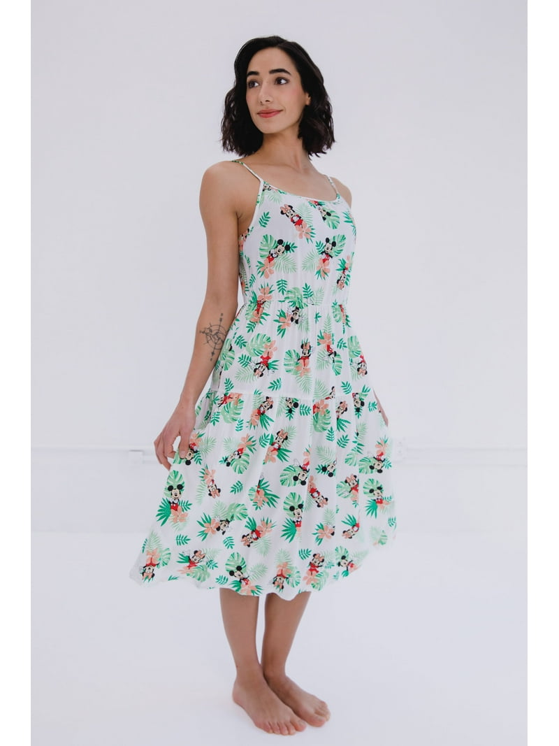 Disney Mickey & Minnie Mouse Hawaiian Family Cami Dress - Women's Size  Large