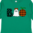 thumbnail image 3 of Inktastic Boo Halloween Ghost and Plaid Pumpkin Boys or Girls Long Sleeve Toddler T-Shirt, 3 of 4