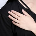 thumbnail image 5 of Infinity Ring for Women Crisscross Micro Pave Cz Gold Plated Ginger Lyne Collection, 5 of 6