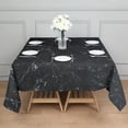 thumbnail image 3 of 42x42in(107x107cm) Square Tablecloth, Waterproof Polyester Table Cover, Wrinkle Resistant & Washable Fabric for Dining, Kitchen, Picnic, Turquoise Marble Pattern, 3 of 6