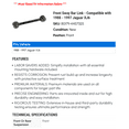 thumbnail image 2 of Front Sway Bar Link - Compatible with 1988 - 1997 Jaguar XJ6 1989 1990 1991 1992 1993 1994 1995 1996, 2 of 2