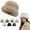 Khaki, variant on Women's Winter Thick Soft Bucket Hat - Warm Thermal for Cold Weather Versatile Fisherman Hat for Girls & Ladies Casual Daily Wear,Size:One Size