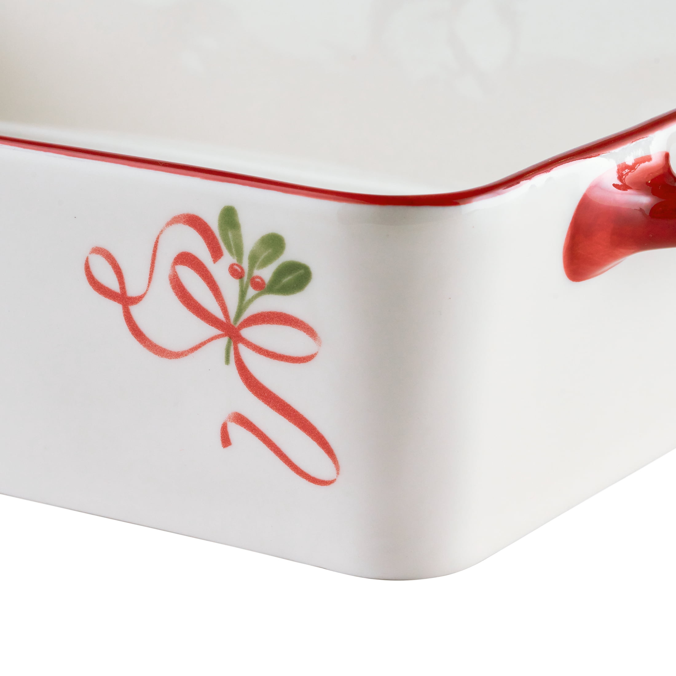 Better Homes & Gardens Holiday Pattern Stoneware Rectangular Baking Dish, 9" x 13"