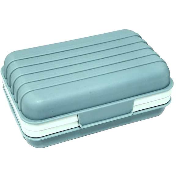 Soap Dish with Lid Travel Soap Case Draining Soap Bar Holder Portable Soap Box Container for Traveling, Camping, Shower, Bathroom by Lofekea