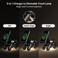 thumbnail image 2 of Imego 25W Wireless Charger Stand Compatible with IPhone 17/16, 3-in-1 Morphic Canis Mag-Safe For AirPods, Apple Watch & Night Light Black, 2 of 11