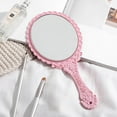 thumbnail image 4 of Hand Mirror Vintage Handheld Mirror with Handle Vanity Makeup Mirror Travel Mirrors (Oval), 4 of 5