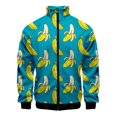 thumbnail image 4 of Chaqueta con estampado 3D de limón, melocotón y plátano para hombre, moda urbana, abrigo de manga larga de gran tamaño, chaquetas con cremallera de frutas de dibujos animados, ropa, 4 of 4