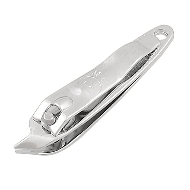 Slant Tip Sharp Metal Fingernail Nail Clippers Trimmer Cutter Pedicure  Manicure Tool Silver Tone 