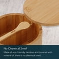 thumbnail image 4 of Kitchendao Bamboo Spice Cellar with Swivel Lid and Built-in Spoon, Dual 7oz, 4 of 7
