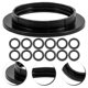 thumbnail image 1 of SWETRACE 20Ud Repuesto De Anillo Para Pantalla De Collar Para Lámparas E27 Negro, 1 of 6