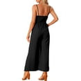 thumbnail image 3 of INSPIRE CHIC Women's Casual Sleeveless Cut Out Smocked Loose Wide Leg Romper Summer Jumpsuits, 3 of 5
